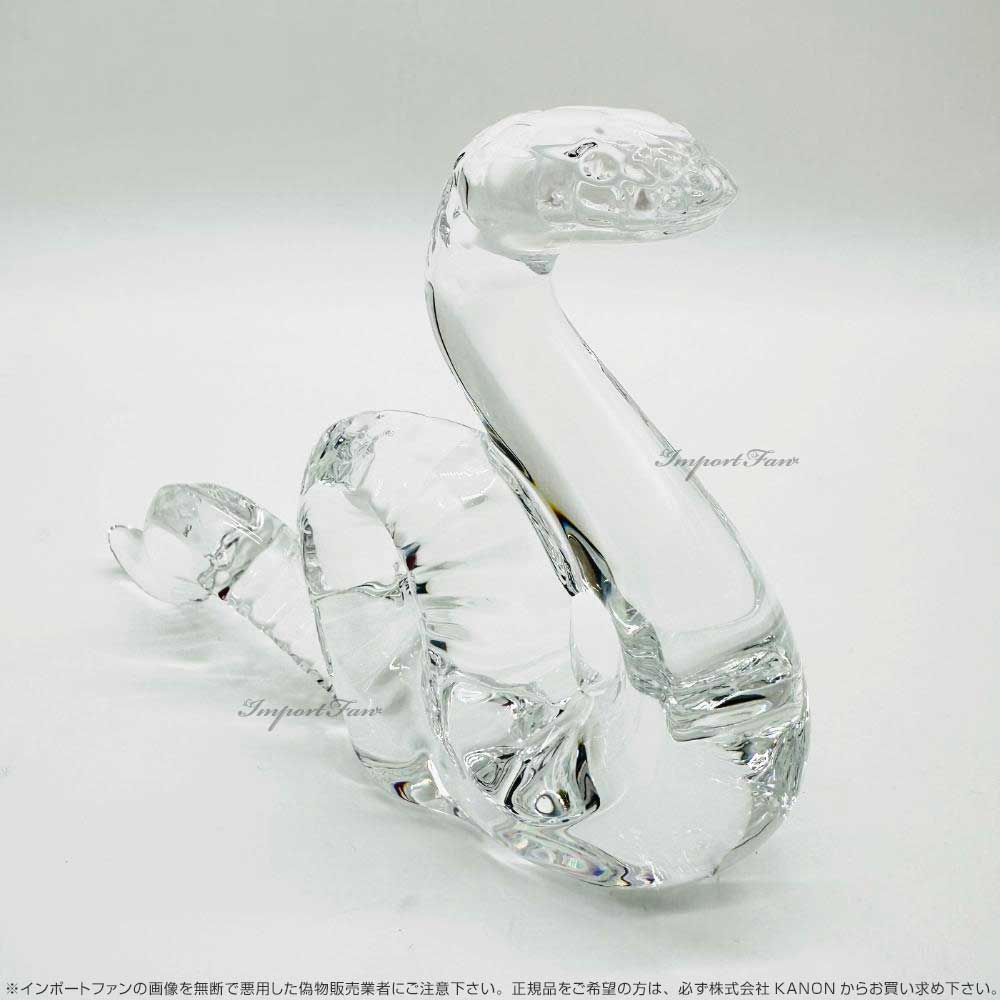 Baccarat バカラ/ ※珍品「マリアと蛇」 フロストガラス 大型作品