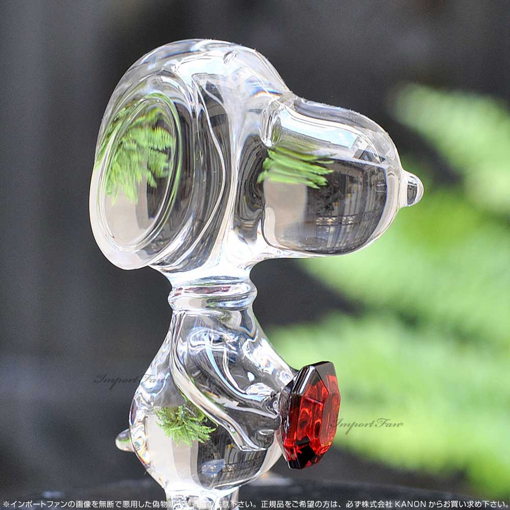 楽天市場】バカラ スヌーピー レッドオクトゴン クリア クリスタル