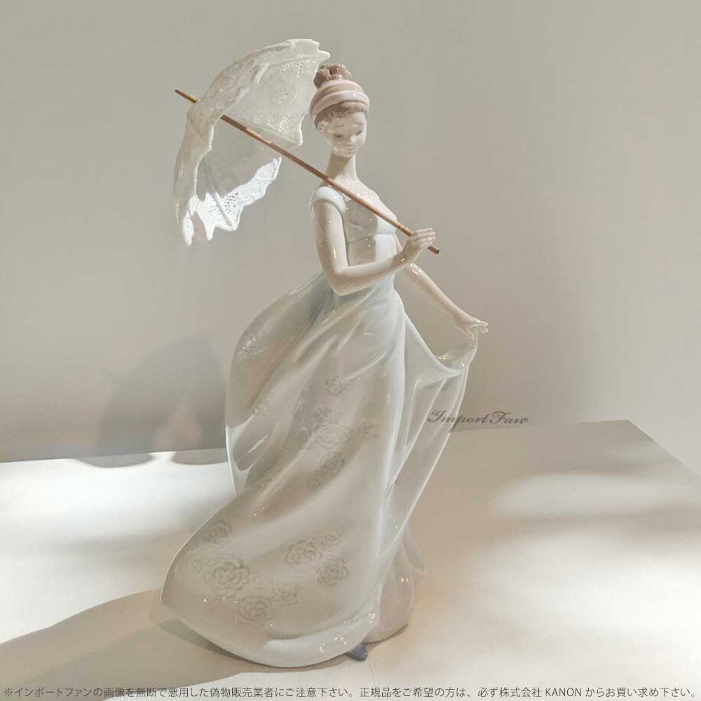 楽天市場】リヤドロ 優雅な装い 女性 貴婦人 日傘 置物 01009170