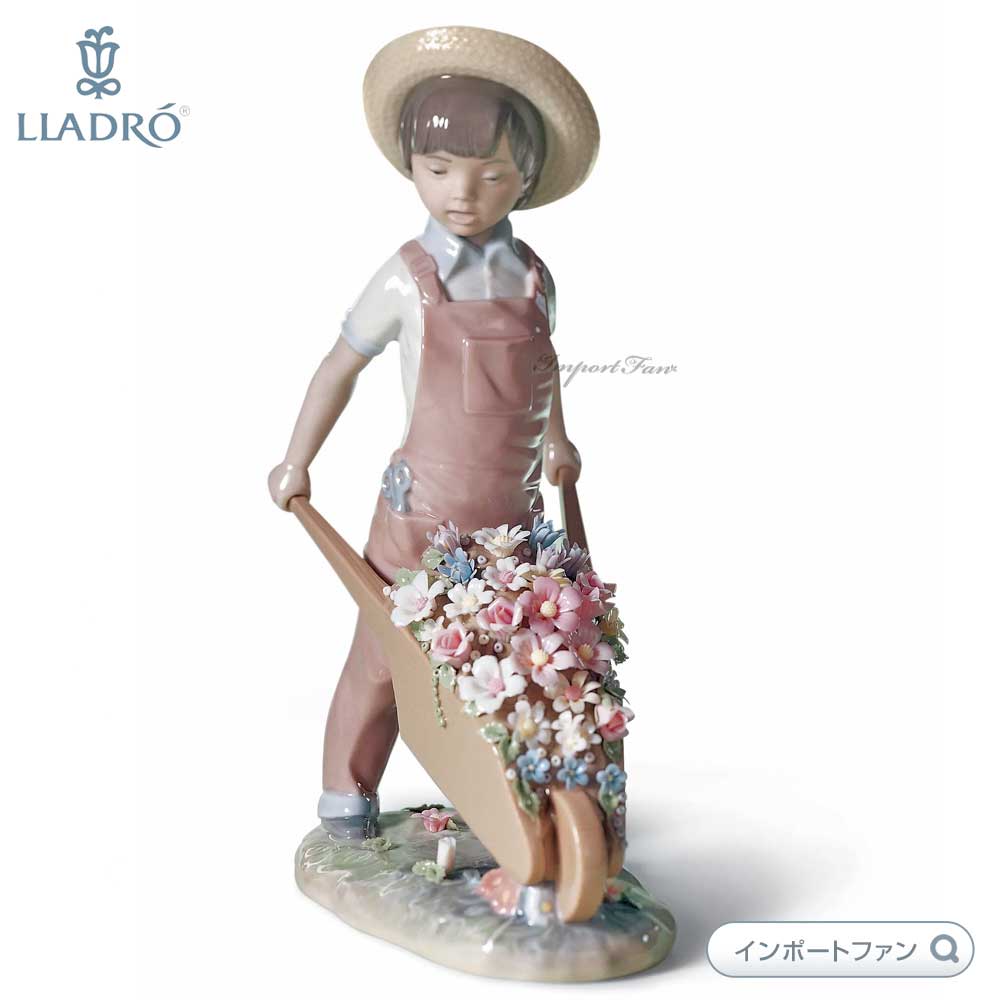 楽天市場】リヤドロ 花車 お花屋さん 少年 置物 01001283 LLADRO