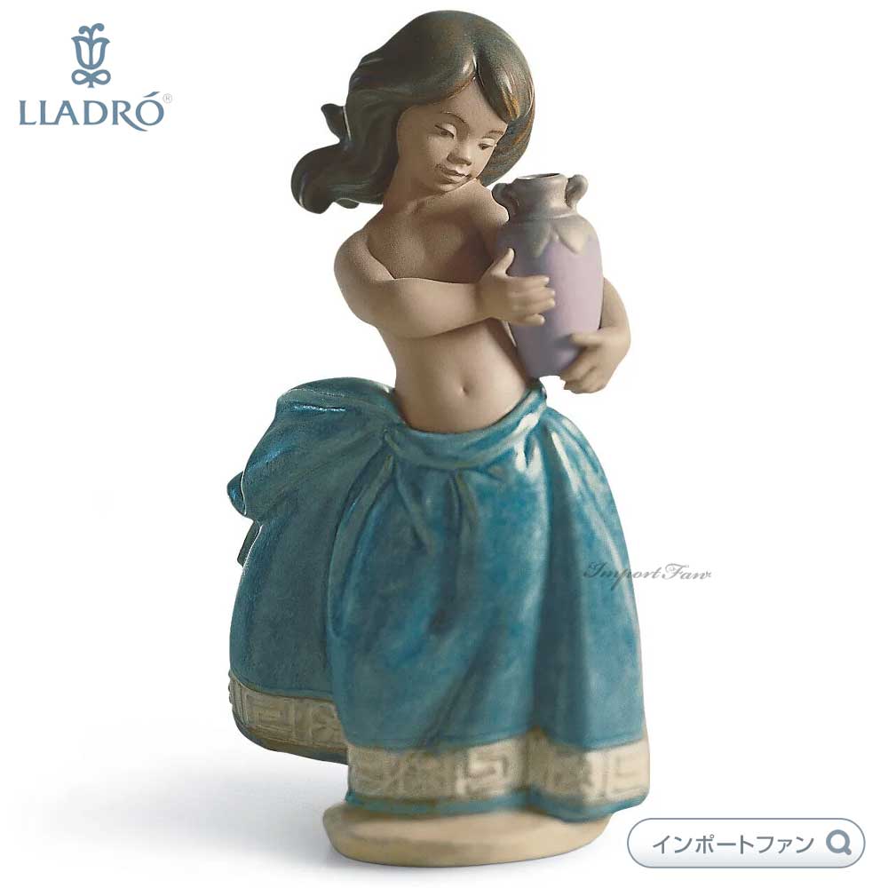 リヤドロ陶器製女性フィギュア 水差し付き