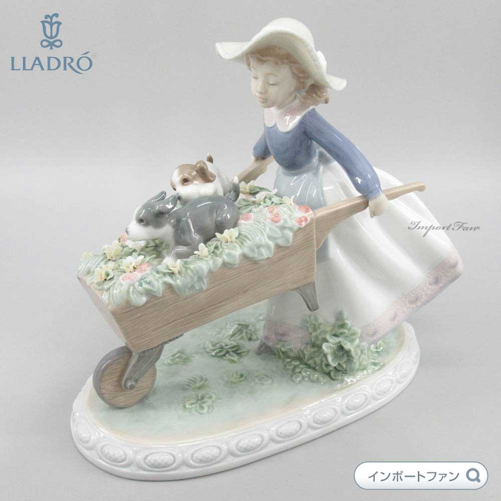 LLADRO A la carrera リヤドロ 陶器 置物 乗せてあげる LLADRO A la