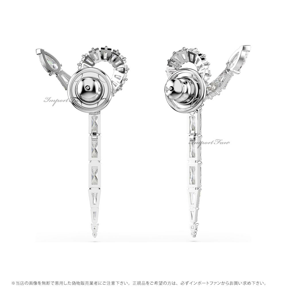 楽天市場】スワロフスキー スネーク ドロップピアス ミックスカット 巳