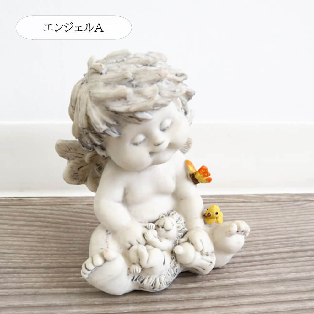 楽天市場】【当日発送 ギフトラッピング無料】エンジェル 置物