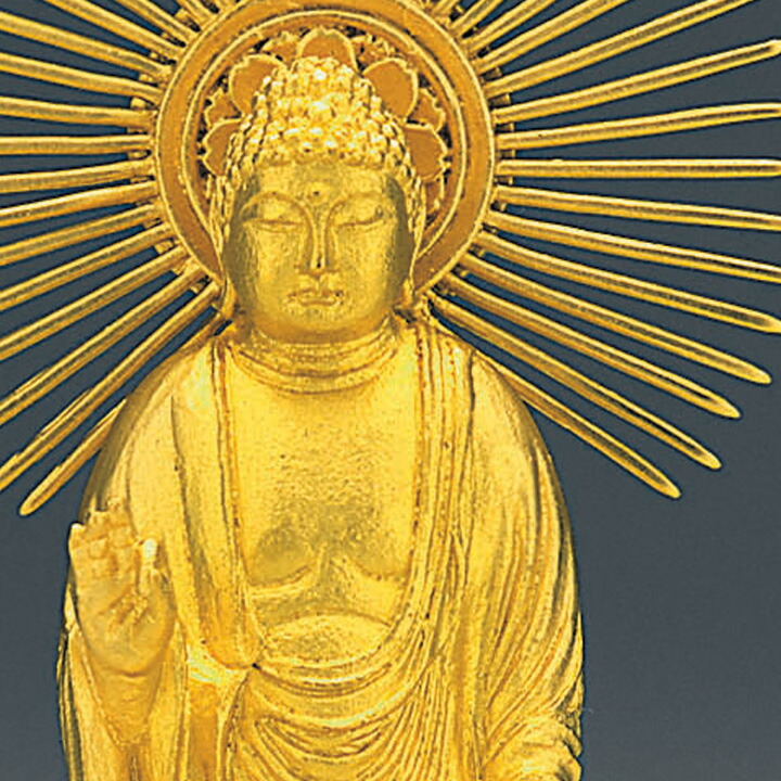 楽天市場】ご本尊 阿弥陀如来（東） 10cm 純金 (24K) 50g 仏像 品質