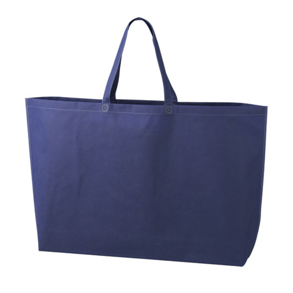ギフトバッグ100枚 不織布バッグ 引き出物手提げ袋 エコバッグ 紺色