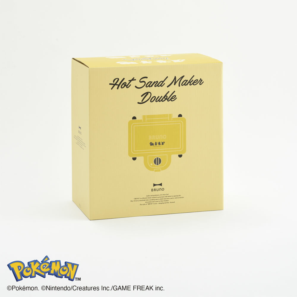 楽天市場】BRUNO ポケモン ホットサンドメーカー ダブル イエロー