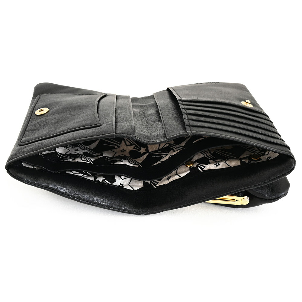 楽天市場】アナスイ 財布 二つ折り財布 がま口財布 黒(ブラック) ANNA