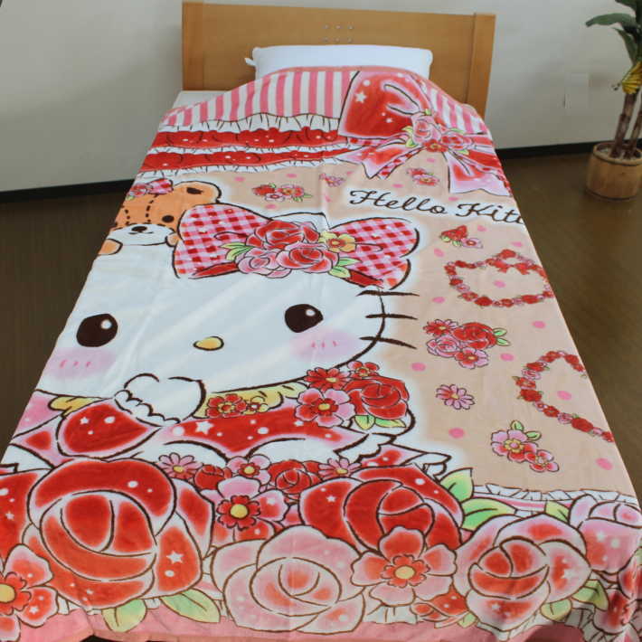 楽天市場】マイクロファイバー毛布 ハローキティ送料無料 140×200cm