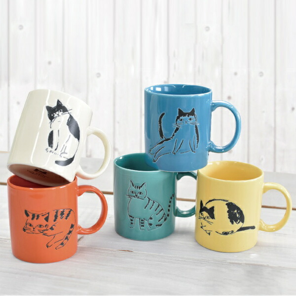 楽天市場】マグカップ 300ml CATs Whiskers 食器 コップ 磁器 日本製