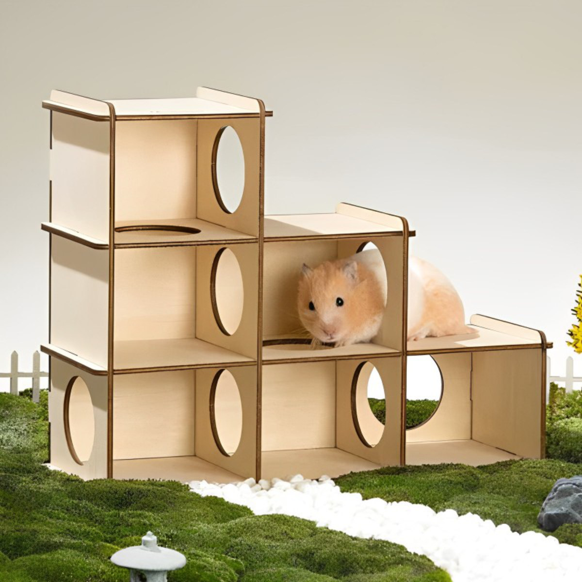 楽天市場】ケージ 小動物 ミオファン DIYハウス シックスルーム