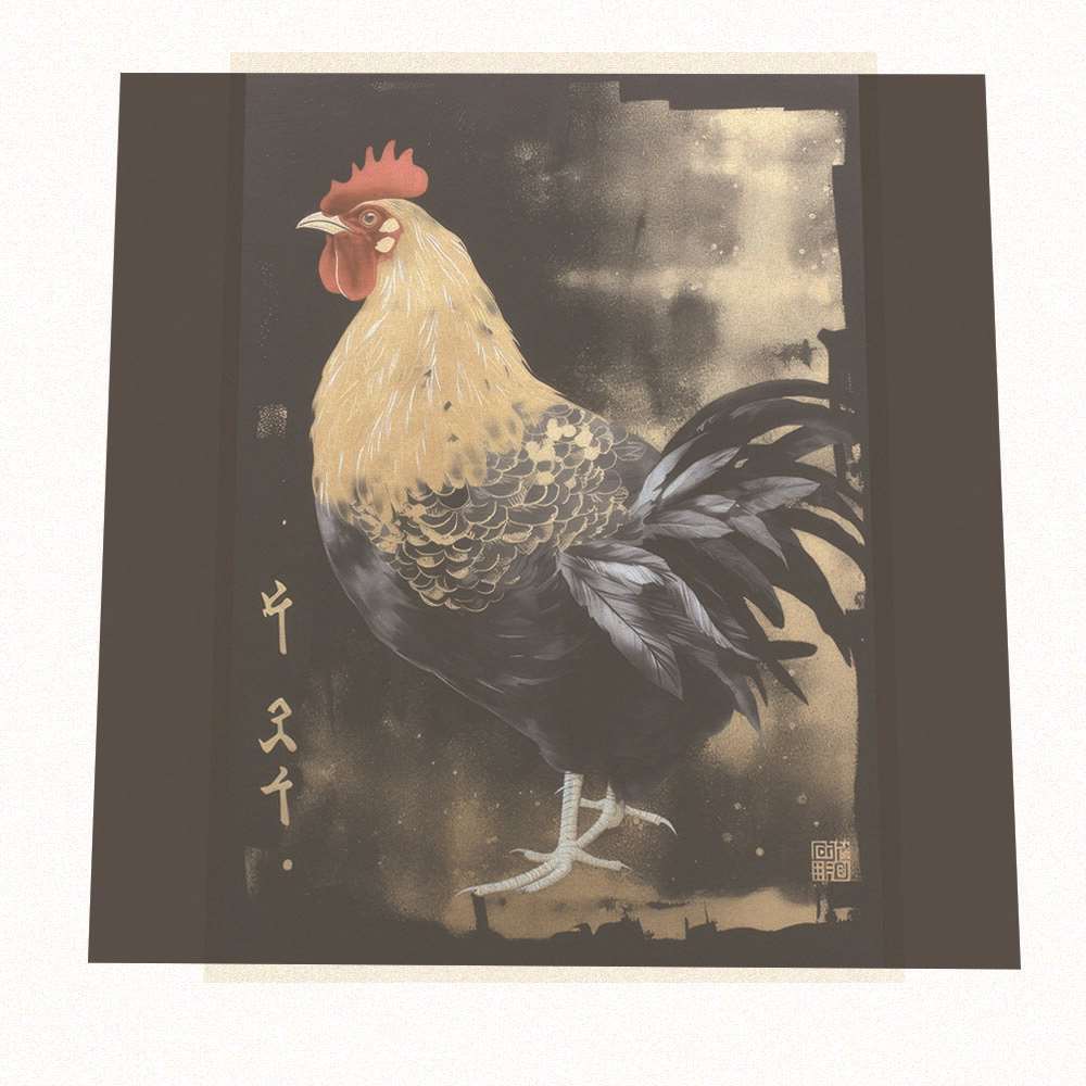 楽天市場】鶏 ニワトリ 干支 商売繁盛 金 縁起物 福 幸 風水 ポスター