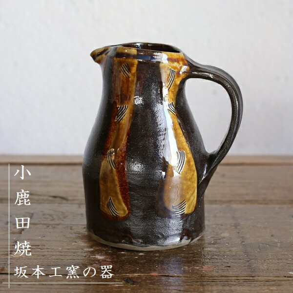楽天市場】小鹿田焼(おんたやき) 坂本工窯 櫛描きリーチ型ピッチャー6