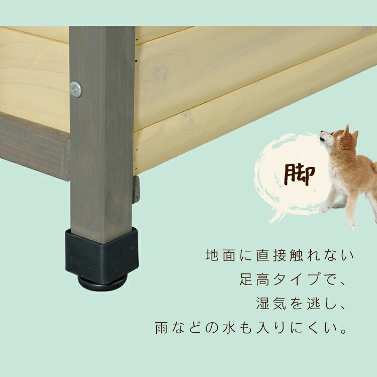 楽天市場】【公式】犬小屋 屋外 ログハウス 中型犬 木製 WDK-600