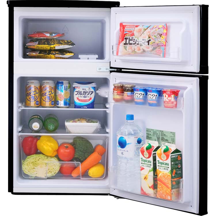 アイリスオーヤマ 2ドア 冷凍 冷蔵庫 NRSD-8A-B 81L 2 NRSD-8A-B