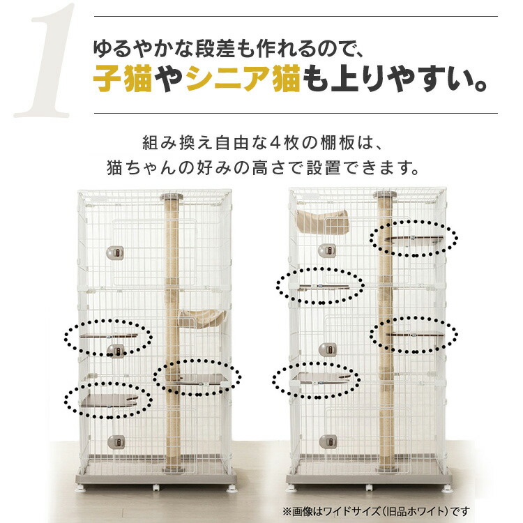 楽天市場】キャットランドケージ スリム ホワイト PCLC-703 キャット