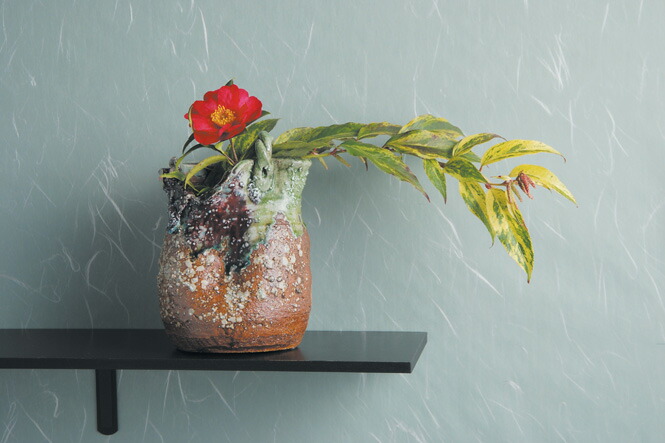 加藤進(号 信人) 手付花瓶