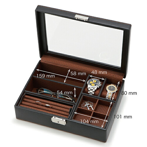 楽天市場】メンズボックス L コレクションケース 小物入れ 収納ケース