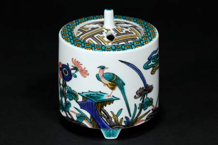 楽天市場】九谷焼 香炉 古九谷花鳥 3.2号香炉 香器 仏具 陶器 : 九谷焼