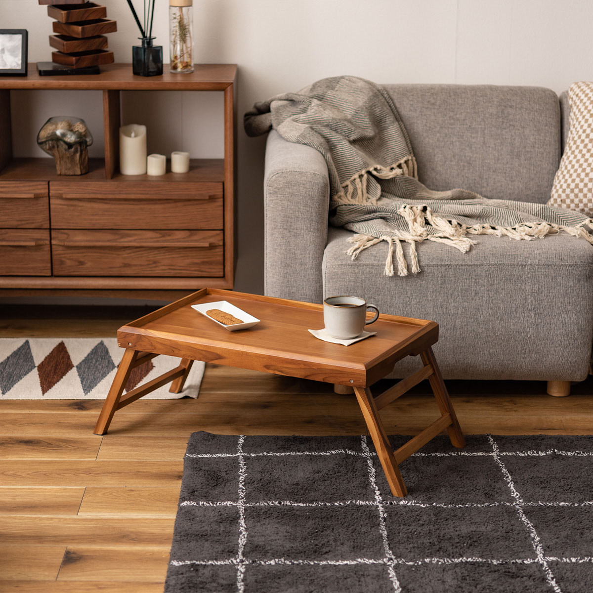 楽天市場】トレーテーブル 折りたたみ フォールディングテーブル