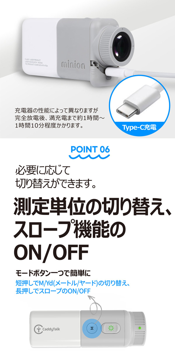 Casablanca様専属 minion 測定機器 キャディートークミニオン