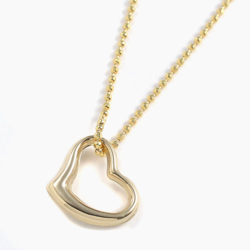 楽天市場】ハートネックレス イタリア製 18金 K18 キューティー ハート
