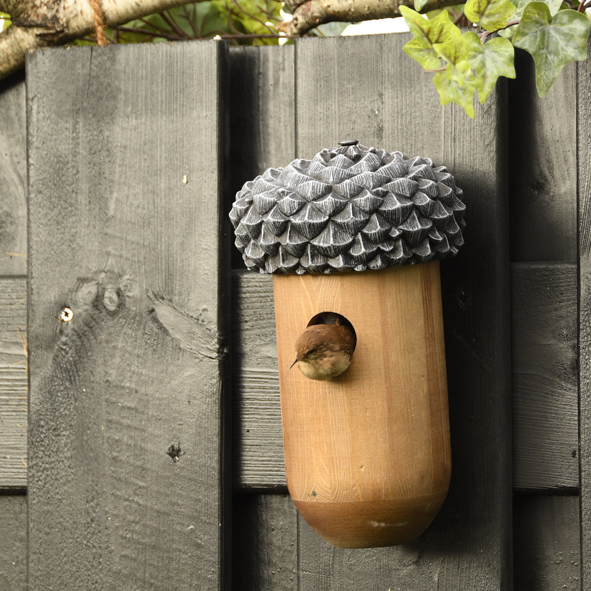 楽天市場】鳥の 巣箱 おしゃれ 「 ESSCHERT DESIGN どんぐり型 バード