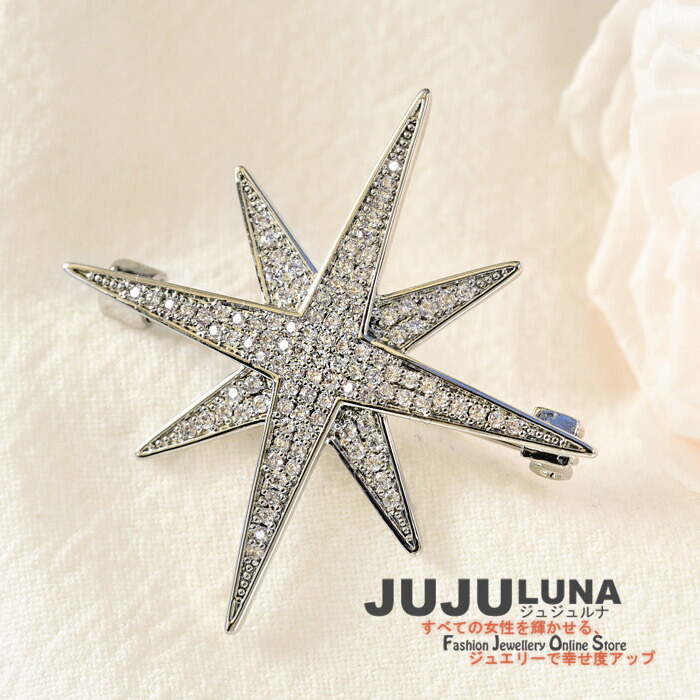 スワロフスキー 星形 ブローチ