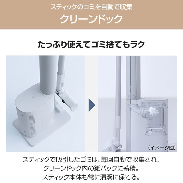 楽天市場】[MC-NX700K-W] セパレート型コードレススティック掃除機