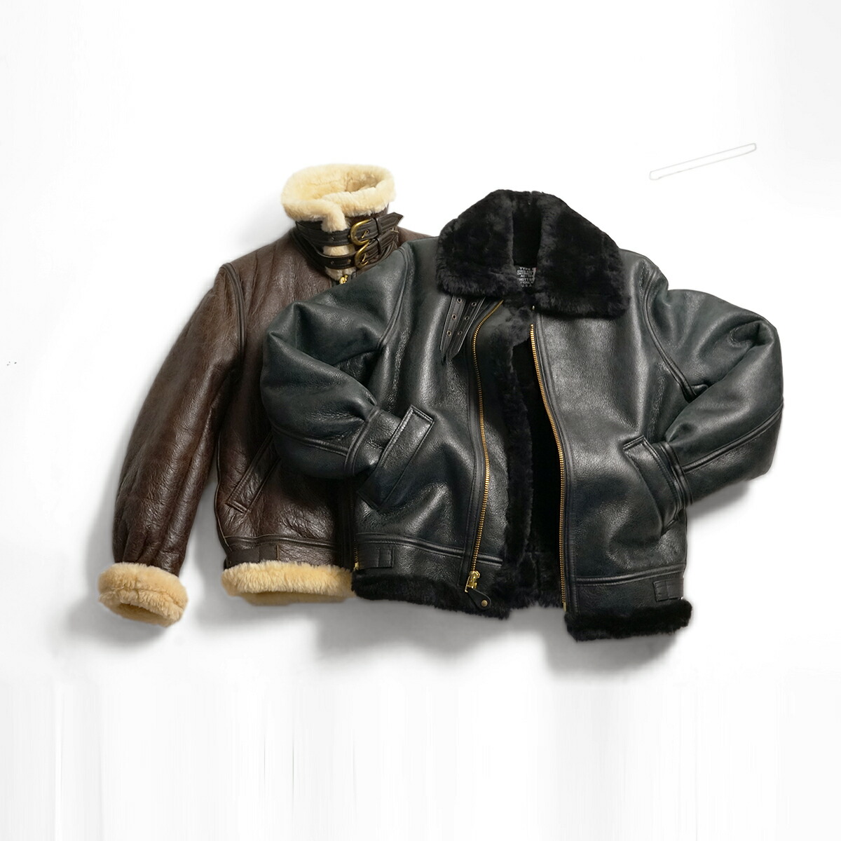 USA製SCHOTT B-3 フライトジャケット 44 特大サイズムートン