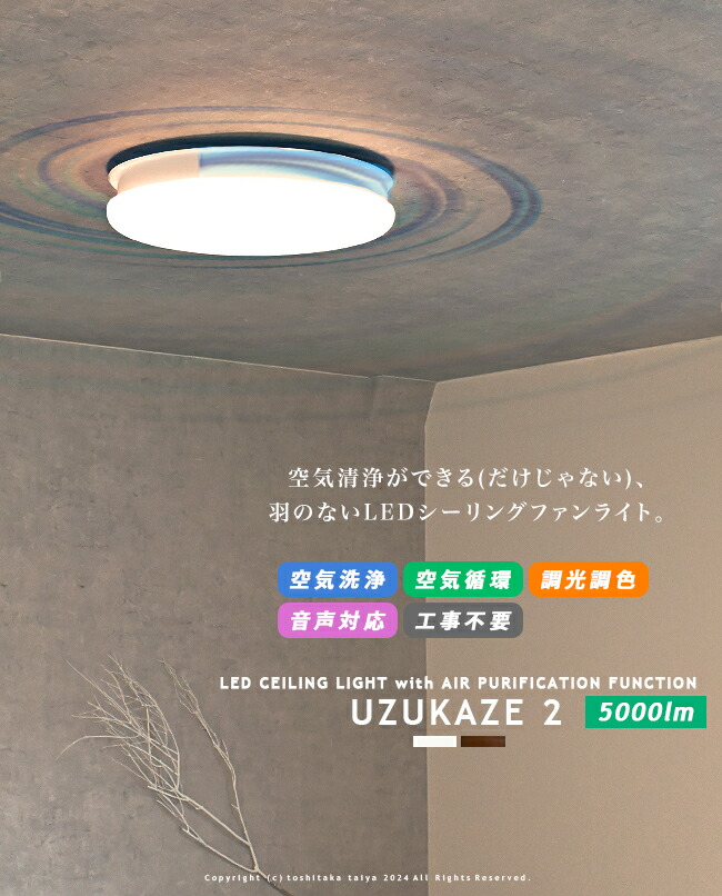 SWAN UZUKAZE LEDファンシーリングライト FCE-550 D006