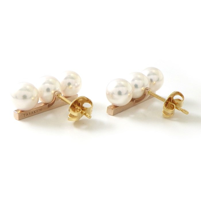 楽天市場】タサキ 田崎真珠 TASAKI ピアス バランス ネオ E-4315-18KSG