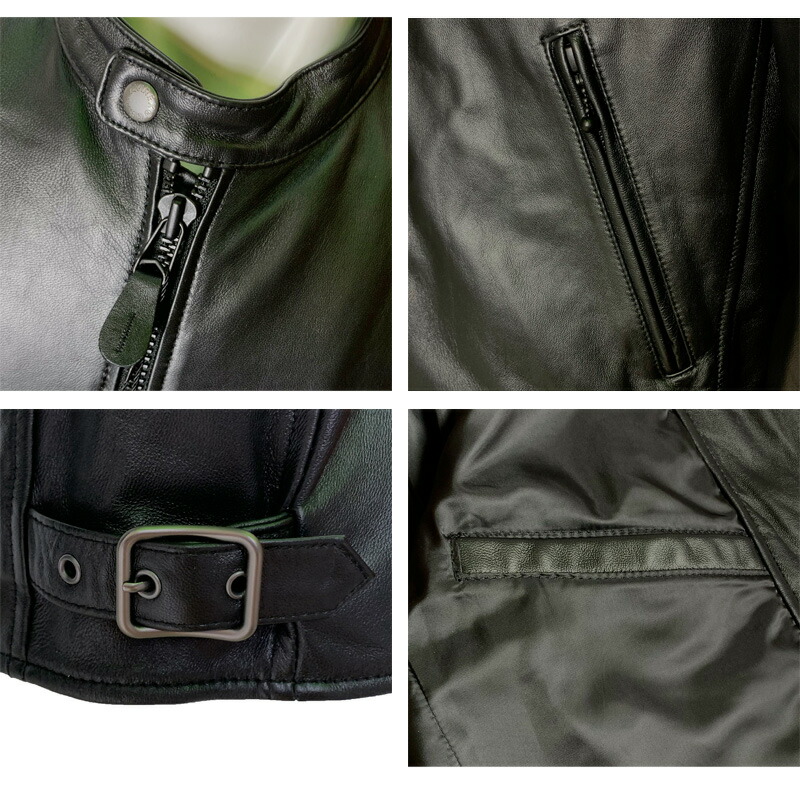 楽天市場】AVIREX アビレックス 羊革 シングル ライダースジャケット