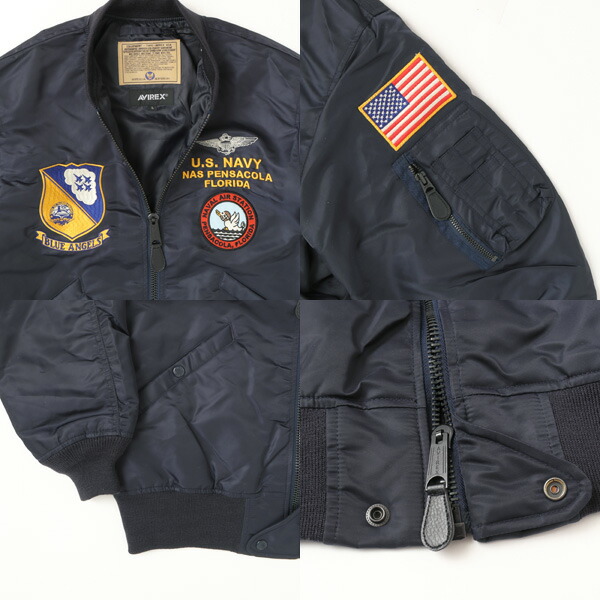 楽天市場】AVIREX アビレックス 4152003 L-2 BLUE ANGLES ブルー