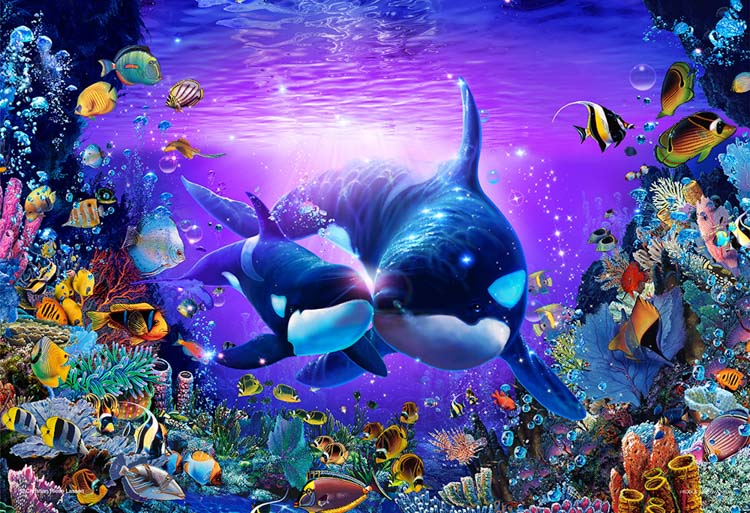 匿送込 クリスチャンリースラッセン ジグゾーパズル 完成パネル♪ 絵画