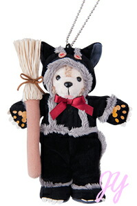 美品 ダッフィー ハロウィン Duffy 25周年 ぬいば ぬいぐるみバッジ 美