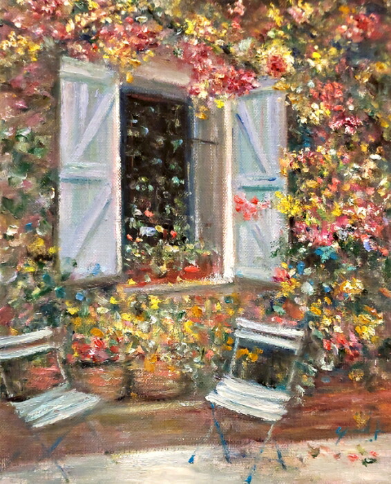 50×61㎝「シャンデリア 2」油彩・原画・F12 50×61㎝「シャンデリア 2