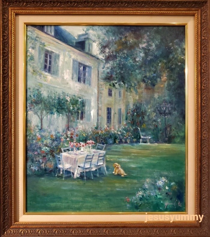 32×41㎝「夕方の部屋の中 D」油彩・原画・F6 32×41㎝「夕方の部屋の中