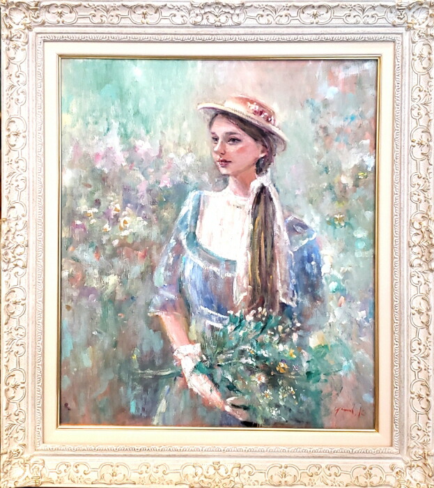 油絵「ある印象派の画集」 F10 F10 油絵「ある印象派の画集」 油絵