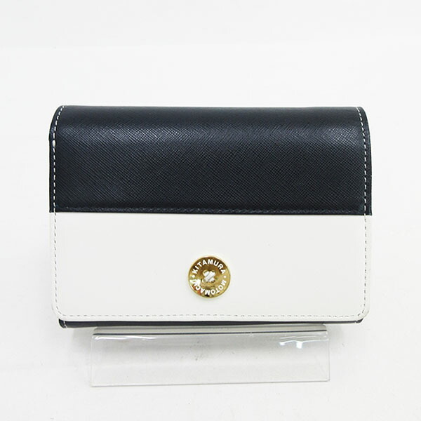楽天市場】Kitamura(キタムラ ) 二つ折り 財布 紺 ネイビー×白