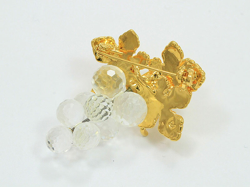 楽天市場】SWAROVSKI(スワロフスキー) ブローチ ぶどう スワロフスキー
