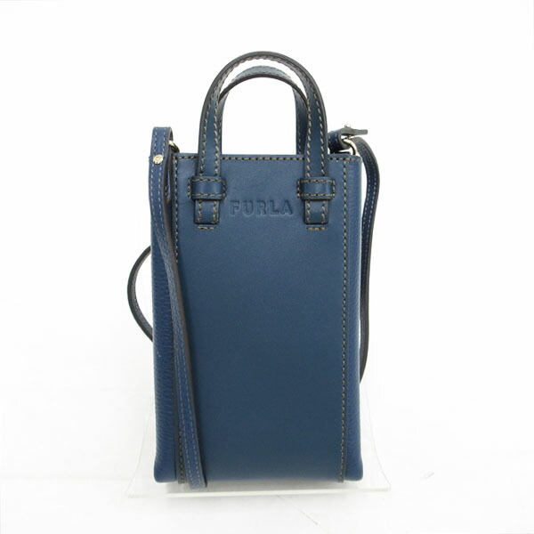 FURLA ◇ フルラ 2way ショルダー ハンドバッグ ブルー