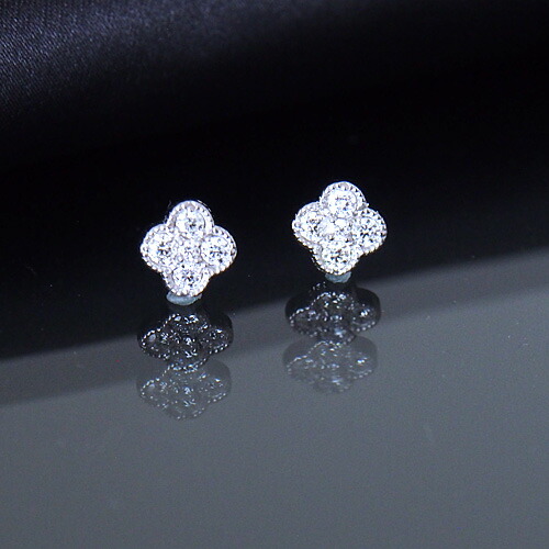 楽天市場】プラチナ ダイヤモンド0.25ct 片耳0.125ct フラワーピアス