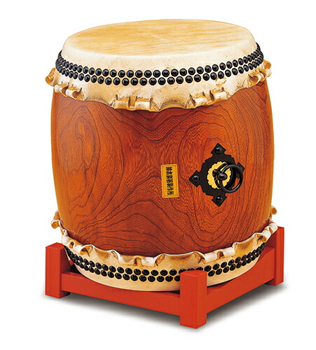 上鳴保証】和太鼓 欅切り抜き胴 台付 *AN32 上鳴保証】和太鼓 欅