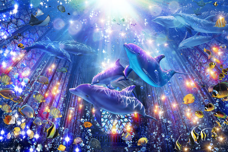 廃盤品】光るLASSENパズル 2000ピース ベネツィア 専用パネルセット