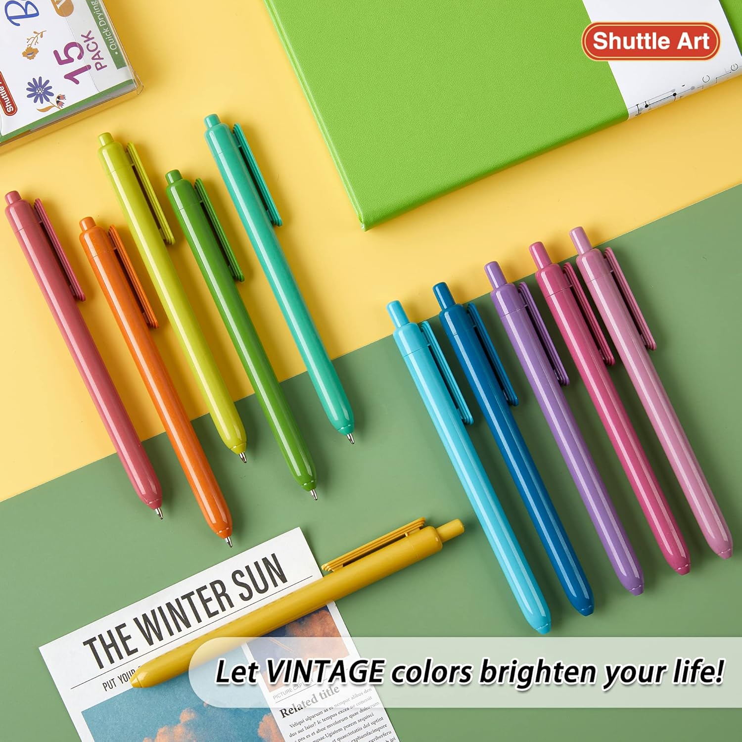 楽天市場】【送料無料】ボールペン 1mm 黒インク 15本セット ノック