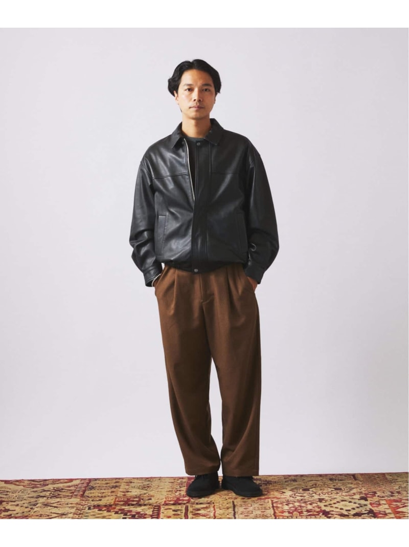 楽天市場】ラムレザー ショート ステンカラー ブルゾン JOURNAL