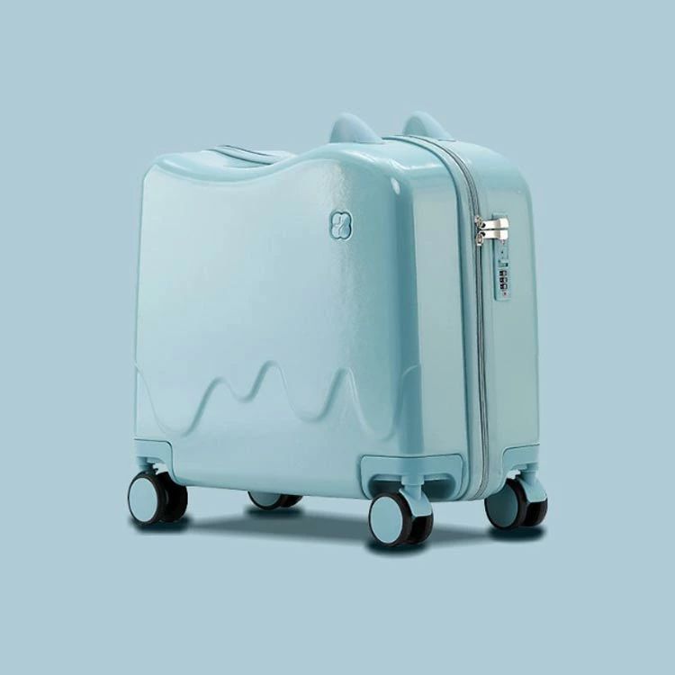 座れるスーツケース ハピライド 機内持ち込み可能 ブルー 子供が座れる