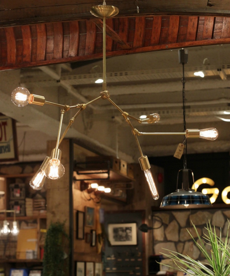 楽天市場】アクメファニチャー ACME Furniture SOLID BRASS LAMP 6ARM