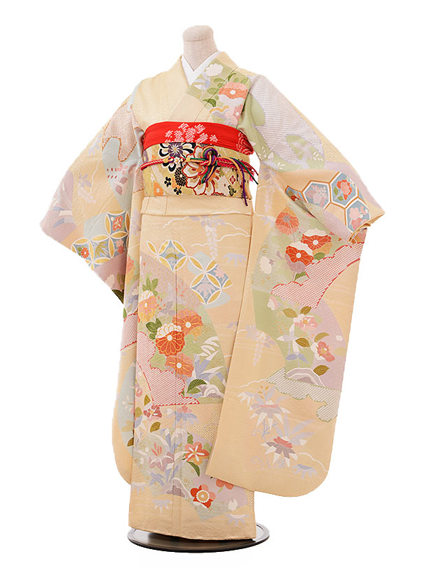 KN3885 振袖 身丈154.5cm 正絹 着物 成人式 【公式通販】